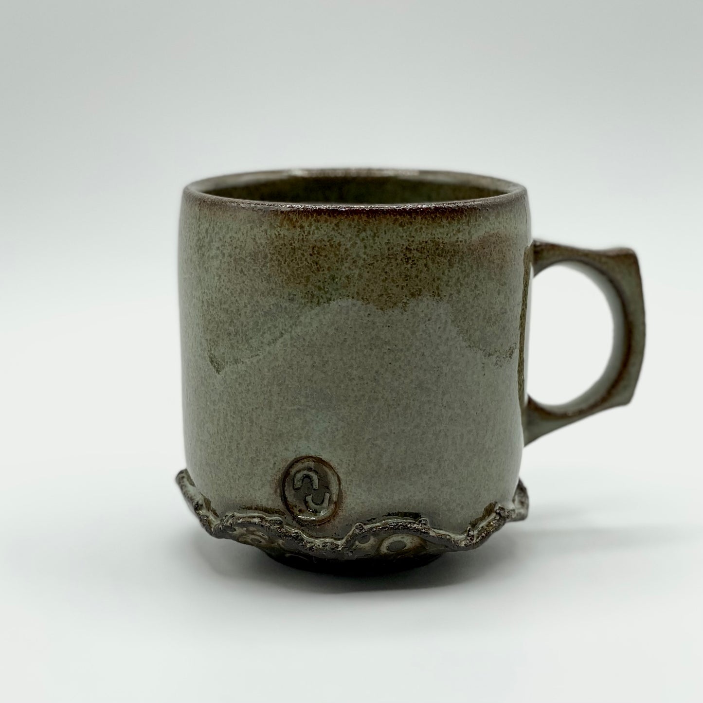 Crocodile Green Mug by NU Ceramics
