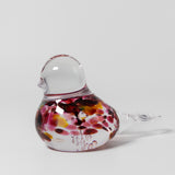 Nesting Bird in Rose Wine Cranberry by Glass Roots