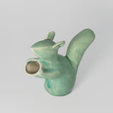 Squirrel Vase in Jade by Rachel De Condé Ceramics