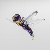 Dragonfly in Violet Dawn Amethyst by Glass Roots