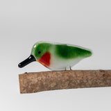 Ruby Throated Hummingbird on Perch by The Glass Bakery