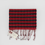 Red & Black Cozy Scarf by Loominations