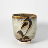 Tea-bowl in Black Mocha by Jugglers Cove Pottery