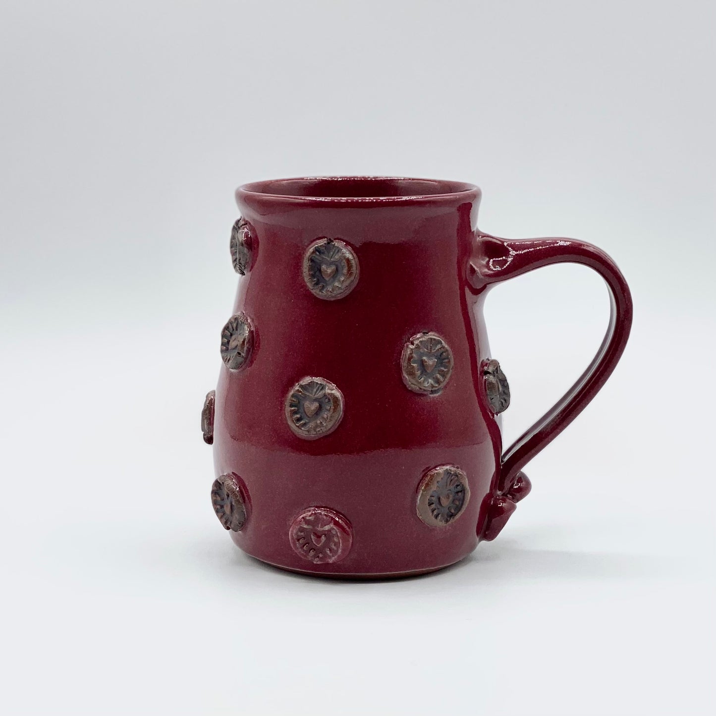 Corazon Button Mug by Clay Corazon