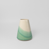 Prismatic Lucie Vase in Emerald by Rachel De Condé Ceramics