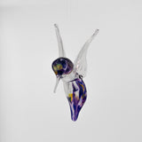 Hummingbird in Violet Dawn Amethyst by Glass Roots