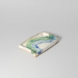 Soap Dish in Ocean Waves by Greig Pottery
