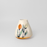 Floral Lull Vase in Orange by Rachel De Condé Ceramics