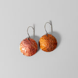 Lunar Eclipse Earrings in Copper by Five Crows Silver