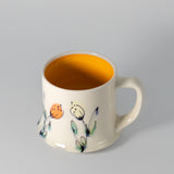 Floral Mug in Orange by Rachel De Condé Ceramics