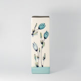 Floral Nestle Vase in Jade Blue by Rachel De Condé Ceramics