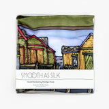 Gutta Scarf w/ Fishing Village by Smooth As Silk