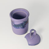 Covered Sugar Jar in Periwinkle by Greig Pottery
