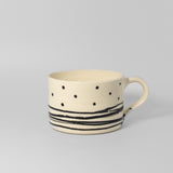 Coffee Cup in Dots + Lines by Kaeli Cook Pottery