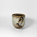 Tea-bowl in Black Mocha by Jugglers Cove Pottery
