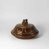 Butter Dish in Iron Red by Juggler’s Cove Pottery