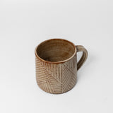 Carved Mug in Cream by Caitlin Matthews Ceramics