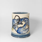 Silkscreen Mug w/ Blue Lobster by Eastwood Pottery
