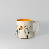 Floral Mug in Orange by Rachel De Condé Ceramics