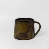 Carved Mug in Green by Caitlin Matthews Ceramics