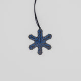 Snowflake Ornament in Sapphire by Gena Denning Pottery