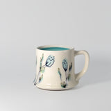Floral Mug in Turquoise by Rachel De Condé Ceramics