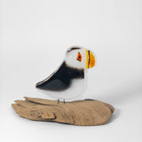 Atlantic Puffin on Perch by The Glass Bakery
