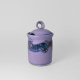 Covered Sugar Jar in Periwinkle by Greig Pottery