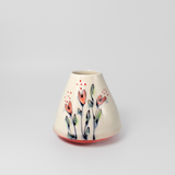 Heart Lull Vase in Cranberry Red by Rachel De Condé Ceramics