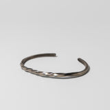 Twisted Bracelet in Oxidized Silver by Five Crows Silver