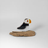Atlantic Puffin on Perch by The Glass Bakery