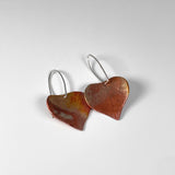 Popal Leaf Earrings in Copper by Five Crows Silver