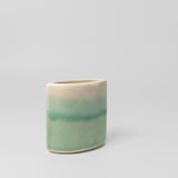 Prismatic Dewdrop Vase in Emerald by Rachel De Condé Ceramics
