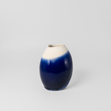 Prismatic Pebble Vase in Sapphire by Rachel De Condé Ceramics