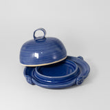 Butter Dish in Sky Blue by Poterie Ginette Arsenault