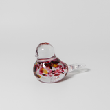 Nesting Bird in Rose Wine Cranberry by Glass Roots