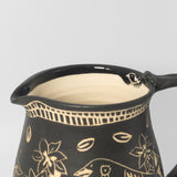 Pitcher w/ Aesop’s Fables in Black & White by Maru Pottery