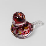 Nesting Bird in Rose Wine Cranberry by Glass Roots