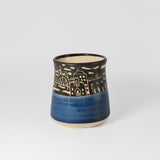 Tumbler w/ Cityscape in Cobalt Blue by Maru Pottery