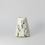 Floral Lucie Vase in Leaf Green by Rachel De Condé Ceramics
