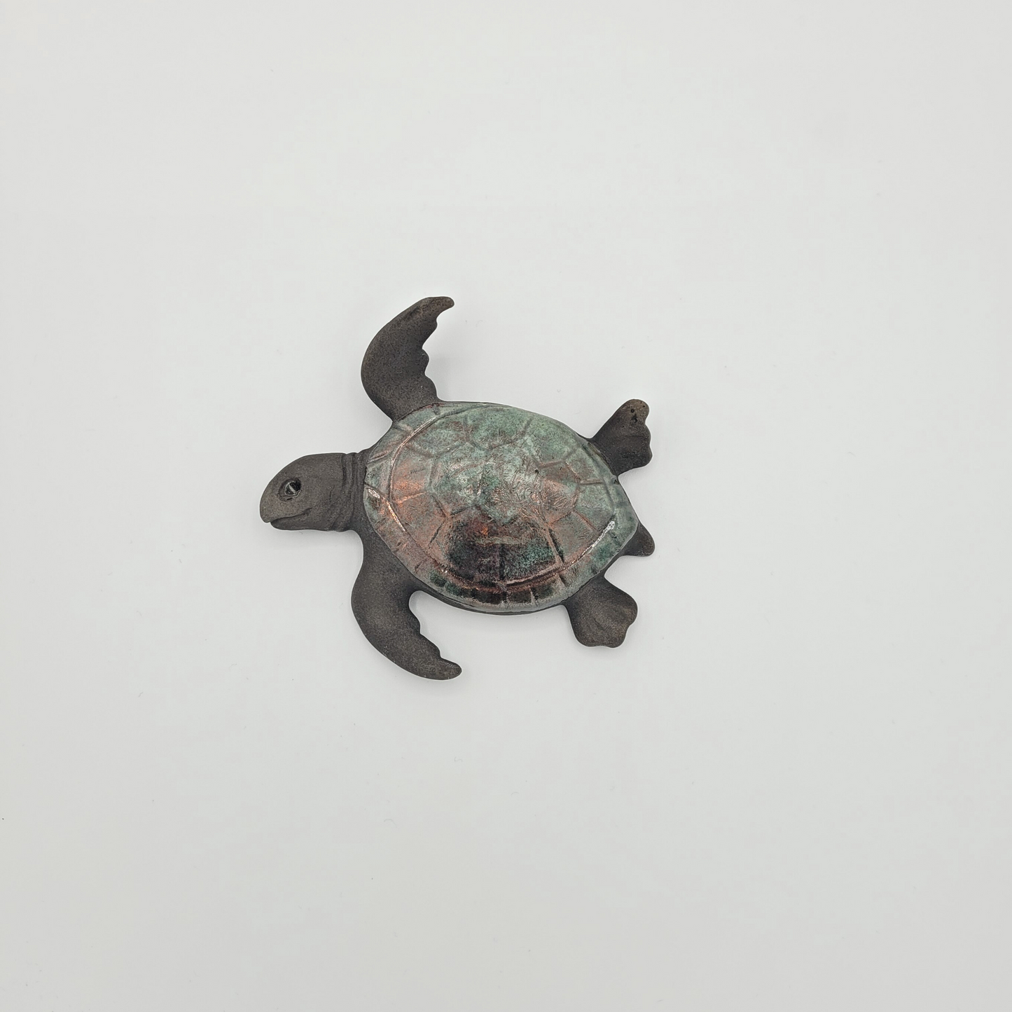 Turtle 4" Raku Wall Ornament