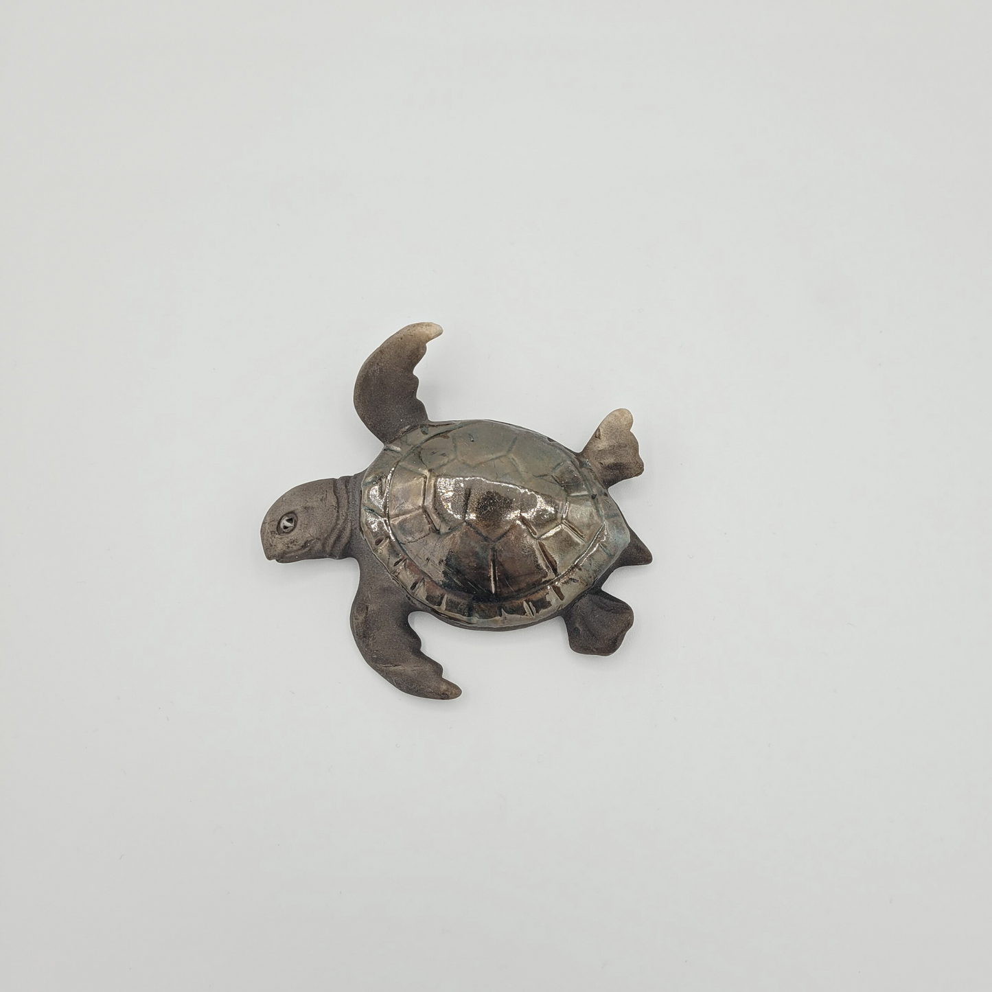 Turtle 4" Raku Wall Ornament