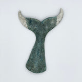 Raku Whale Tail by Tim Isaac Pottery