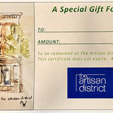 The Artisan District Giftcard