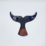 Raku Whale Tail by Tim Isaac Pottery