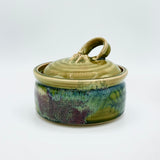 Covered Dish in Spring Green by Greig Pottery