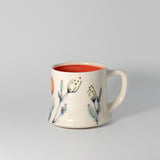 Floral Mug in Cranberry by Rachel De Condé Ceramics