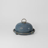 Butter Dish in Blue by Poterie Ginette Arsenault