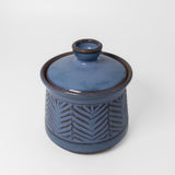 Jar w/ Lid in Sapphire by Red Shore Pottery