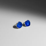 Enamel Studs in Blue by Clare Bridge Jewelry